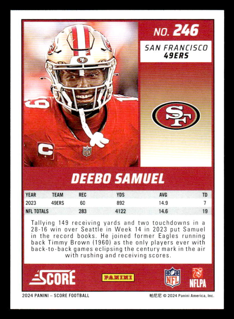 2024 Score #246 Deebo Samuel