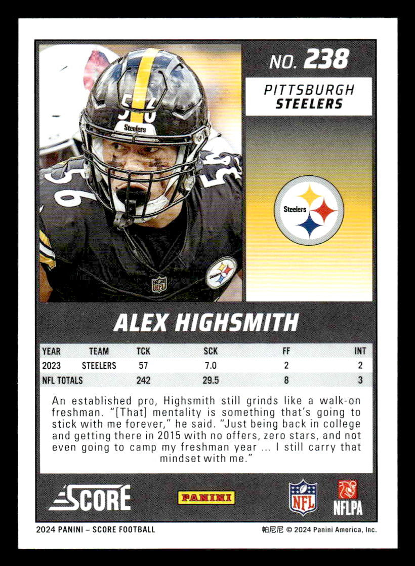 2024 Score #238 Alex Highsmith