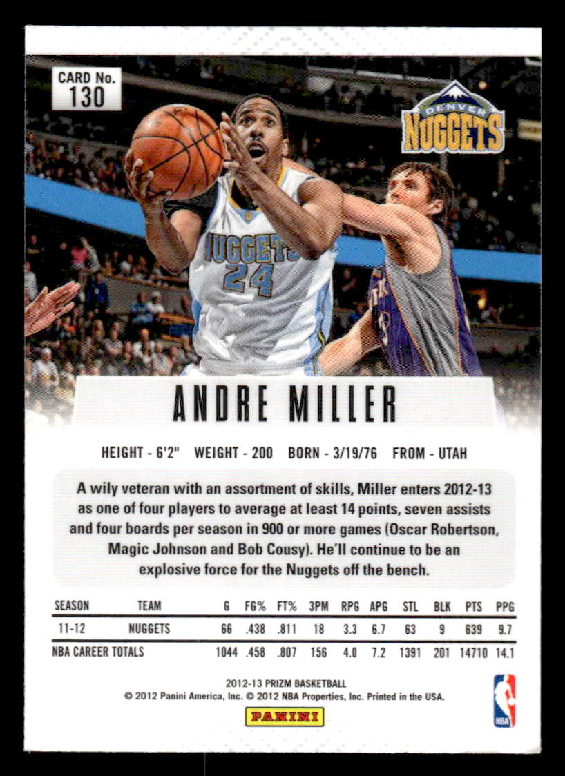2012-13 Panini Prizm #130 Andre Miller