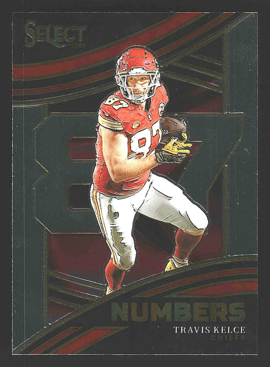 2023 Panini Select #NMB-TKE Travis Kelce Select Numbers