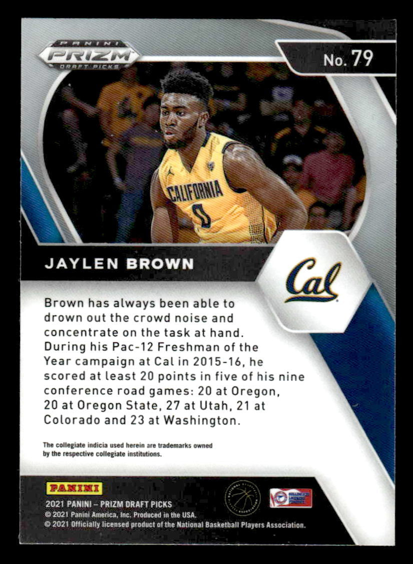 2021 Panini Prizm Draft Picks #79 Jaylen Brown