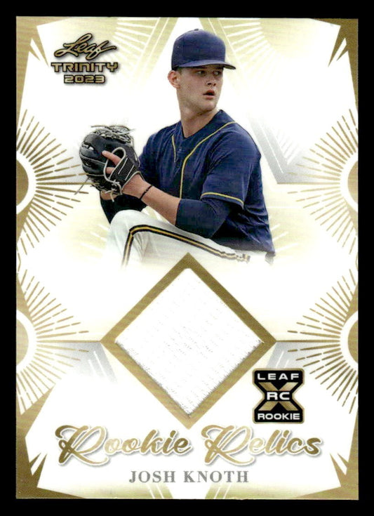 2023 Leaf Trinity #RR-28 Josh Knoth Rookie Relics