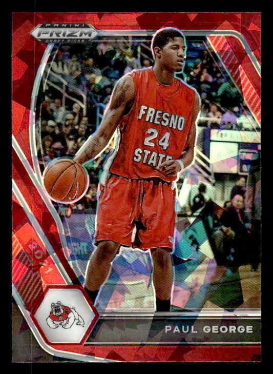 2021 Panini Prizm Draft Picks #69 Paul George Red Ice