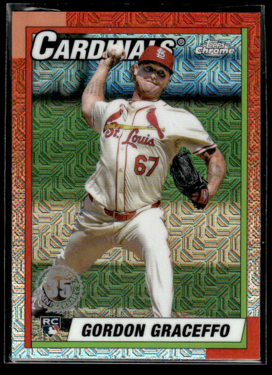 2025 Topps #T90C-25 Gordon Graceffo 1990 Topps Baseball 35th Anniversary Chrome