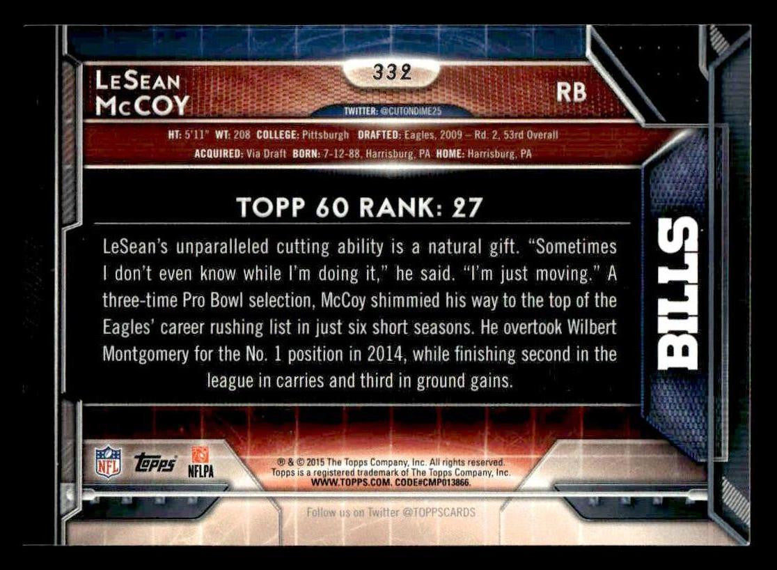 2015 Topps #332 LeSean McCoy