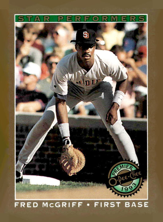 1993 O-Pee-Chee Premier #2 Fred McGriff Pee-Chee Premier - Star Performers