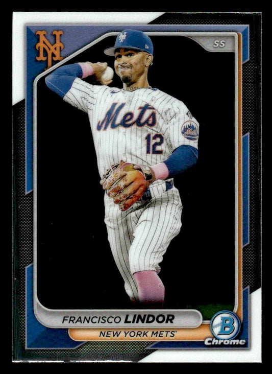 2024 Bowman Chrome #35 Francisco Lindor