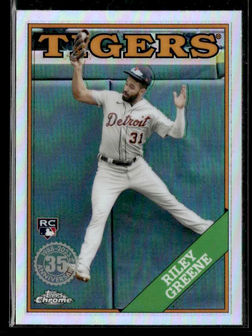 2023 Topps Chrome #88BC-5 Riley Greene 1988 Topps Baseball 35th Anniversary