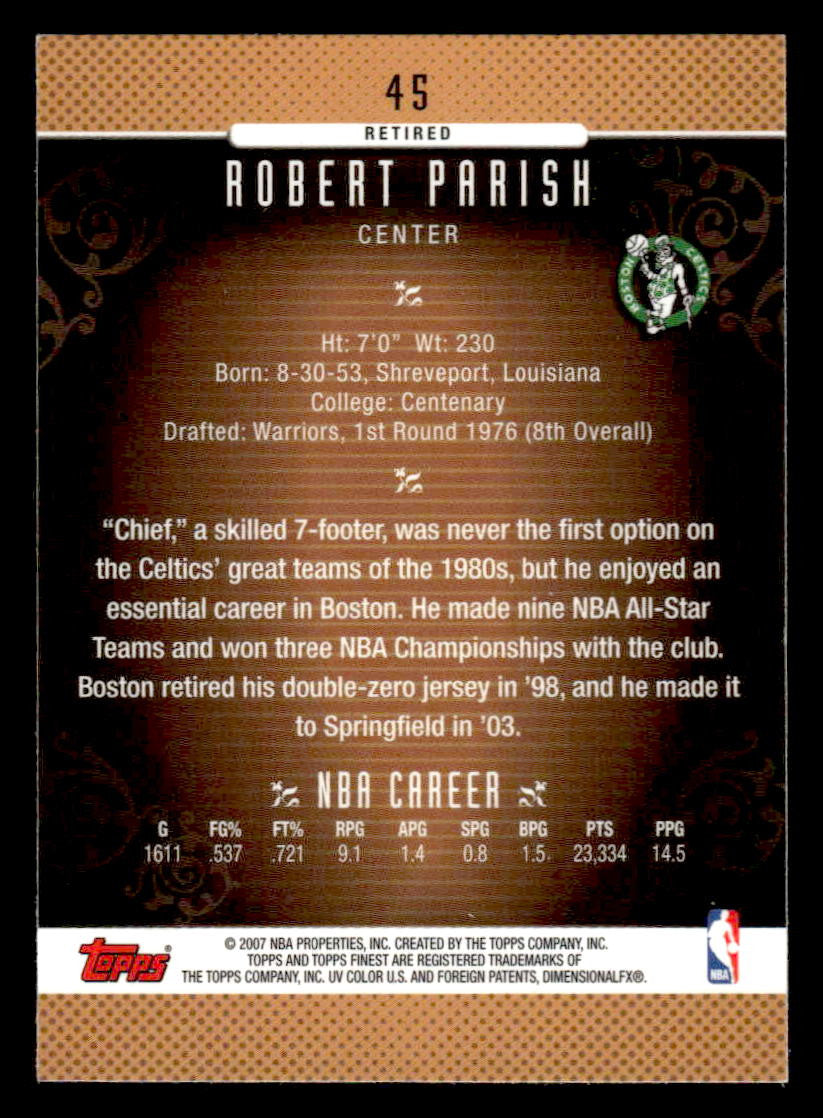2006-07 Finest #45 Robert Parish