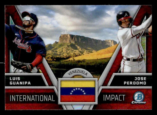 2024 Bowman Chrome #II-3 Jose Perdomo / Luis Guanipa International Impact