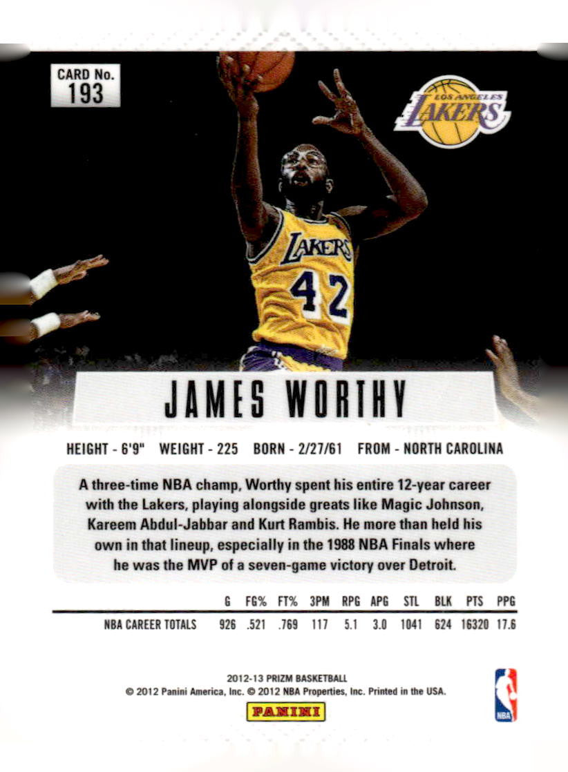 2012-13 Panini Prizm #193 James Worthy