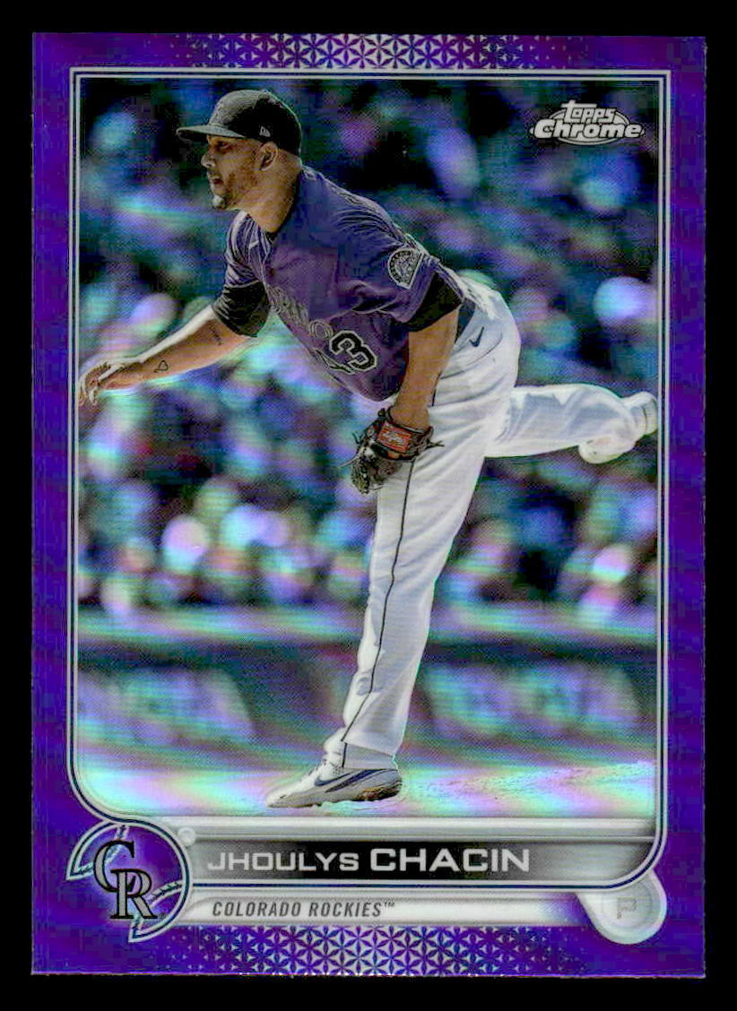 2022 Topps Chrome Update #USC96 Jhoulys Chacin Purple Refractor