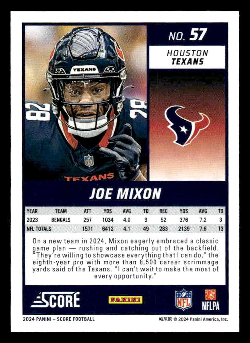 2024 Score #57 Joe Mixon