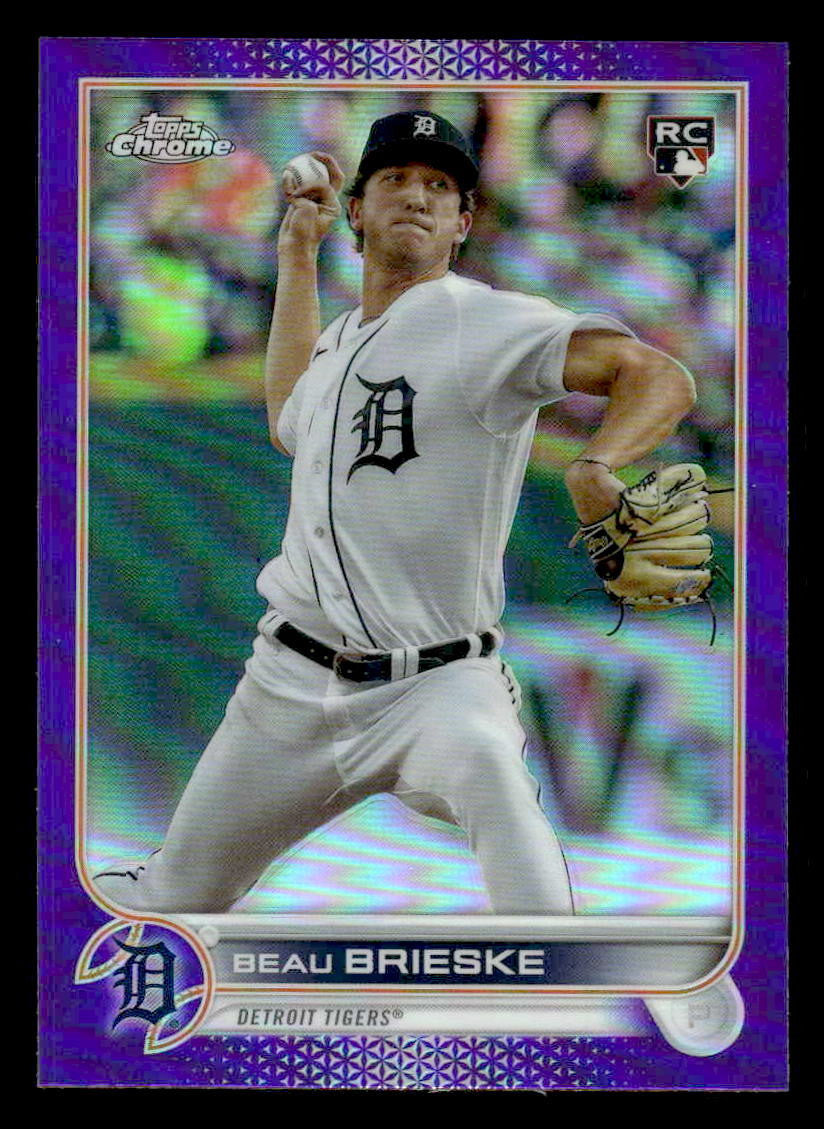 2022 Topps Chrome Update #USC147 Beau Brieske Purple Refractor