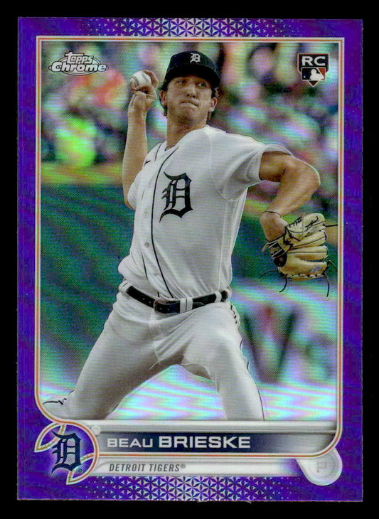 2022 Topps Chrome Update #USC147 Beau Brieske Purple Refractor