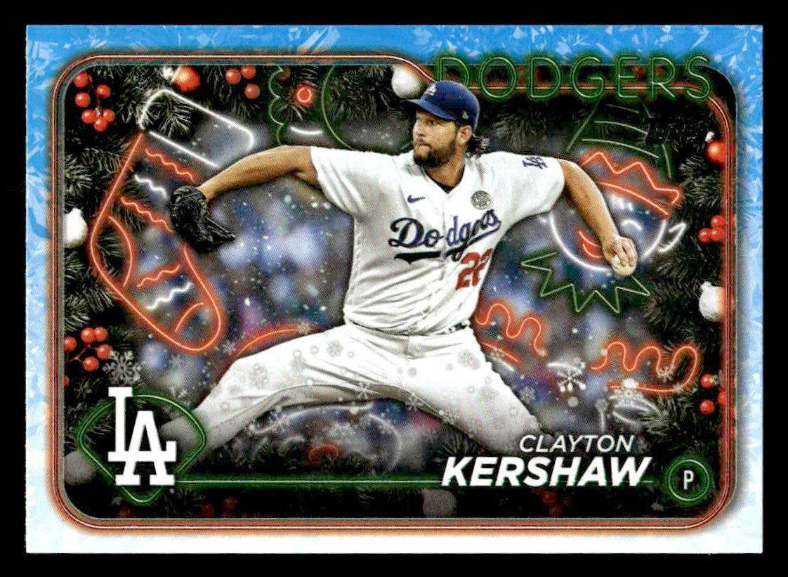 2024 Topps Holiday #H92 Clayton Kershaw