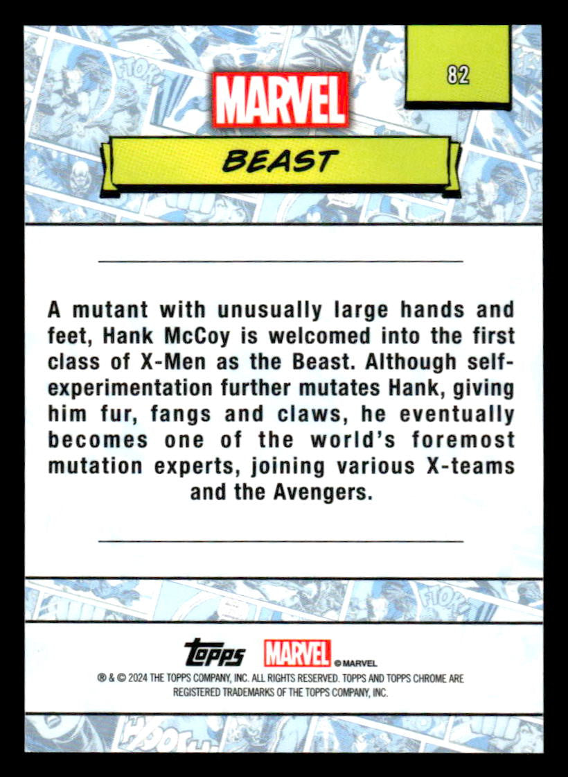 2024 Topps Chrome Marvel #82 Beast