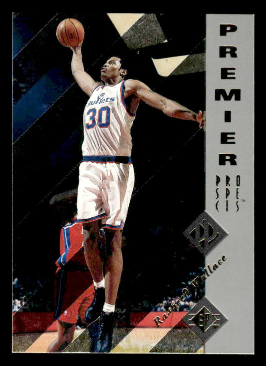 1995-96 SP #167 Rasheed Wallace