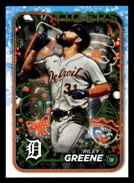 2024 Topps Holiday #H161 Riley Greene