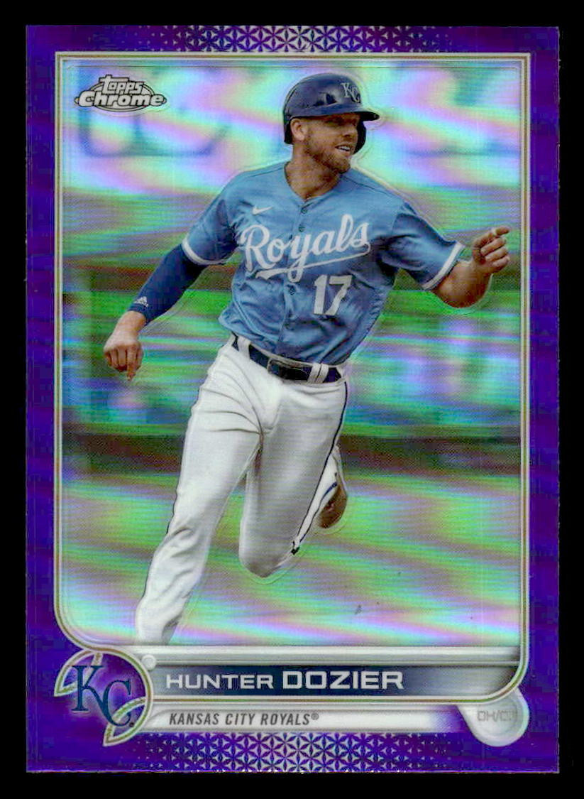 2022 Topps Chrome Update #USC133 Hunter Dozier Purple Refractor