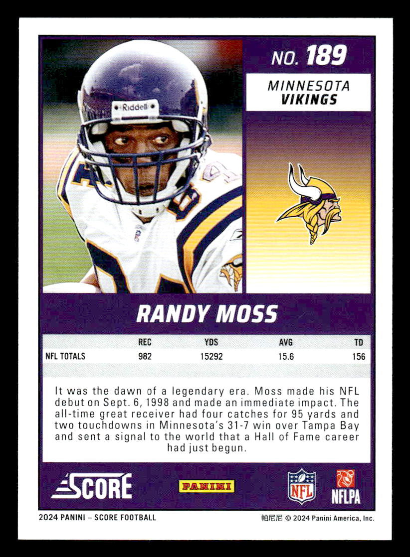 2024 Score #189 Randy Moss