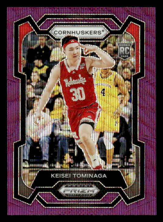 2024 Panini Prizm Draft Picks #26 Keisei Tominaga Prizms Purple Wave