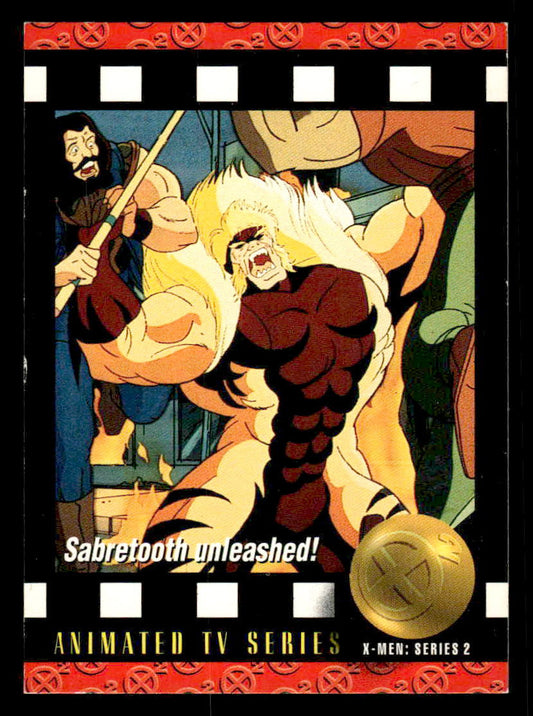 1993 SkyBox X-Men Series 2 #91 Sabretooth unleashed!