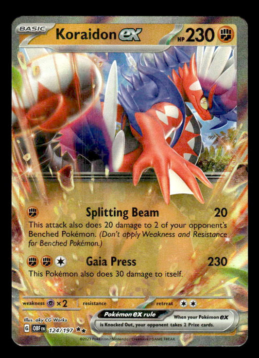 SV03: Obsidian Flames #124/197 Koraidon ex Double Rare