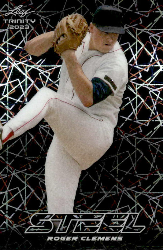 2023 Leaf Trinity #S-62 Roger Clemens Steel Lazer Silver
