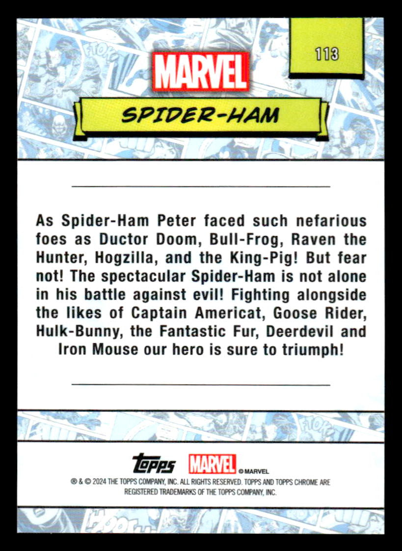 2024 Topps Chrome Marvel #113 Spider-ham