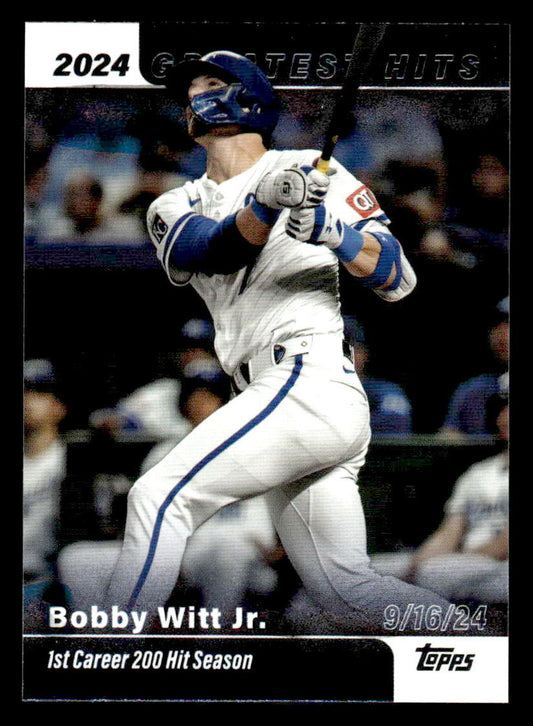 2025 Topps #GH-6 Bobby Witt Jr. 2024's Greatest Hits