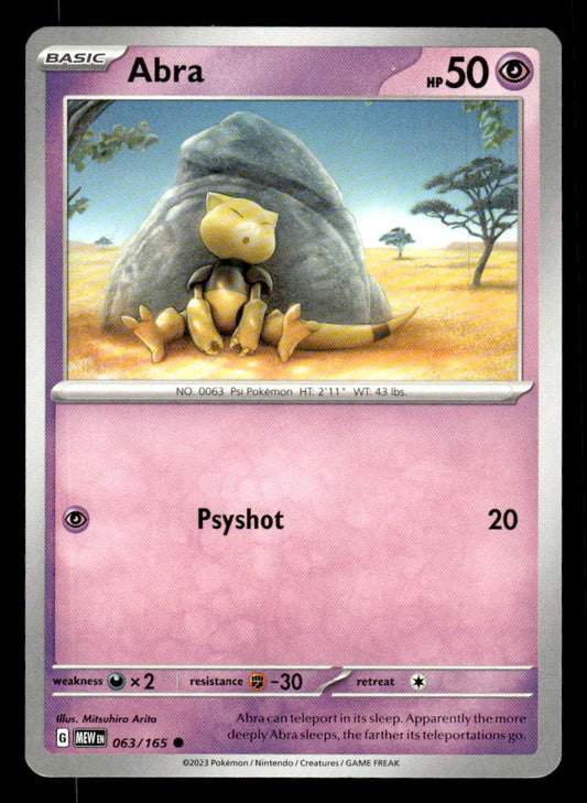 SV: Scarlet & Violet 151 #063/165 Abra
