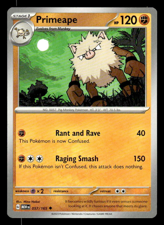 SV: Scarlet & Violet 151 #057/165 Primeape