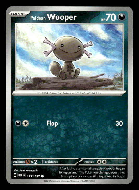 SV03: Obsidian Flames #127/197 Paldean Wooper Common