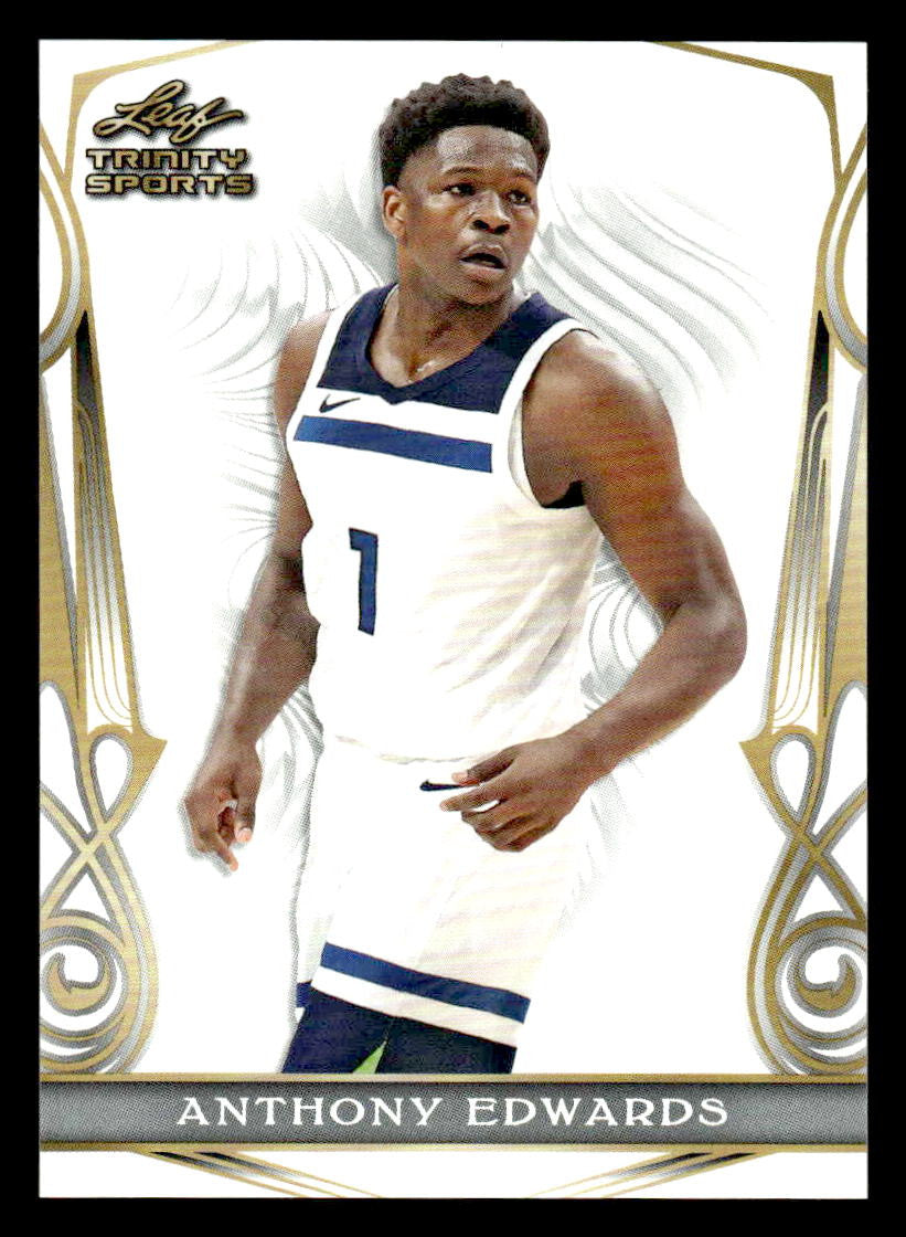 2023 Leaf Trinity #BS-1 Anthony Edwards Base Sports