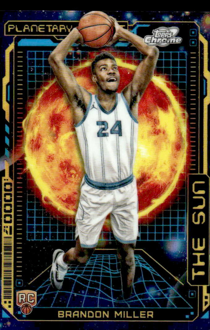 2023-24 Topps Chrome Cosmic #PPS-5 Brandon Miller Planetary Pursuit Sun