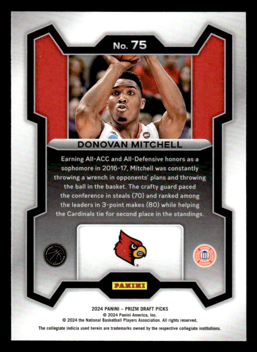 2024 Panini Prizm Draft Picks #75 Donovan Mitchell