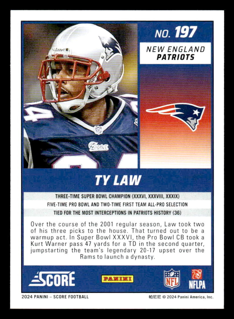 2024 Score #197 Ty Law