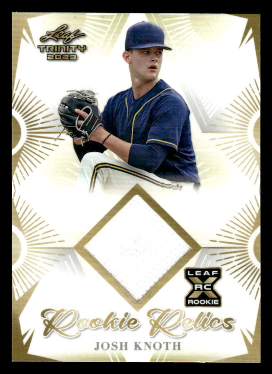 2023 Leaf Trinity #RR-28 Josh Knoth Rookie Relics