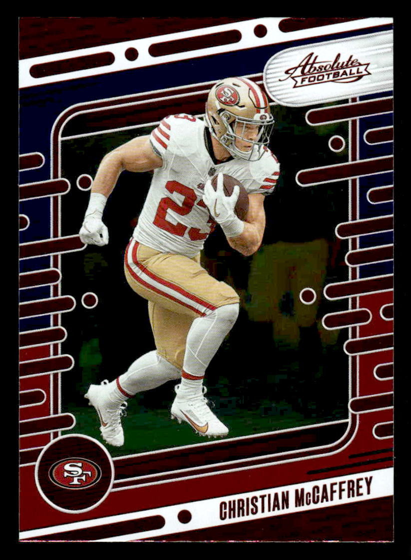 2024 Panini Absolute #91 Christian McCaffrey Red and Blue