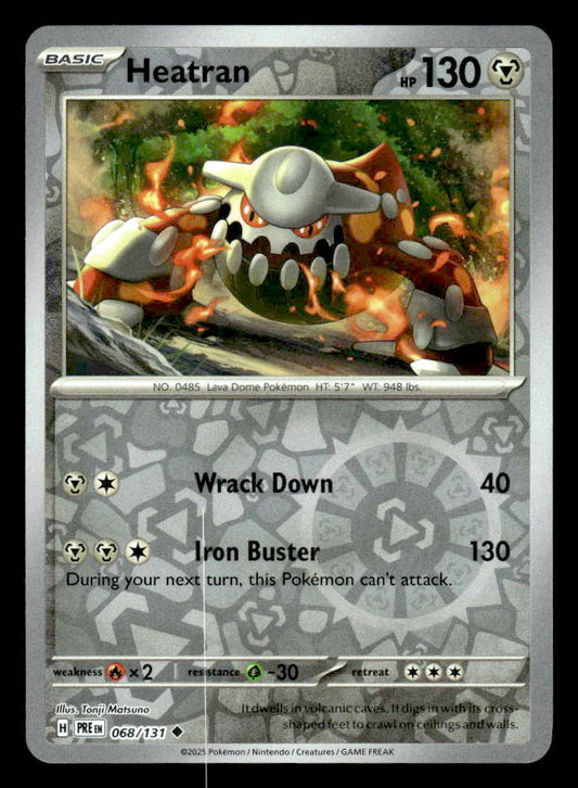 SV: Prismatic Evolutions #068/131 Heatran Reverse Holo Uncommon