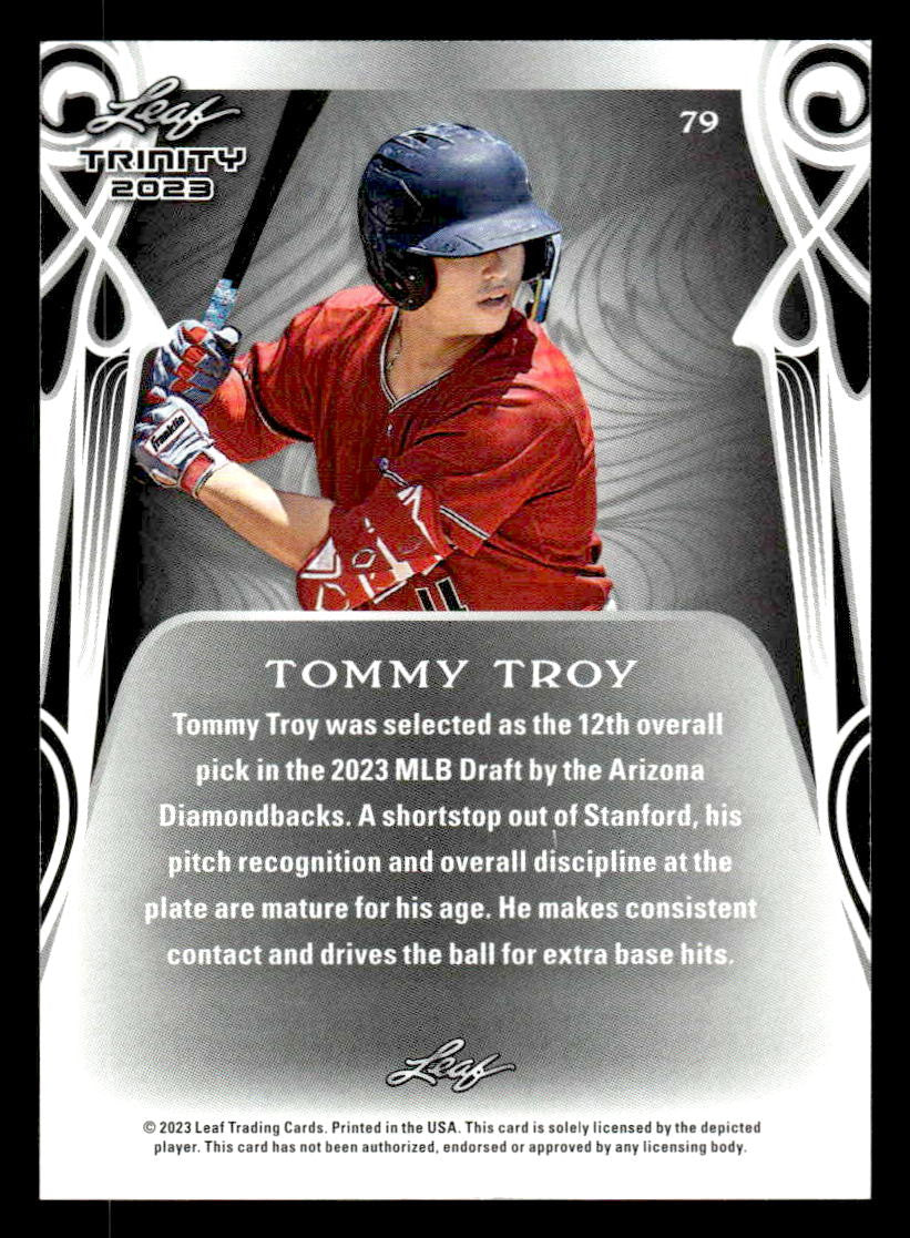 2023 Leaf Trinity #79 Tommy Troy