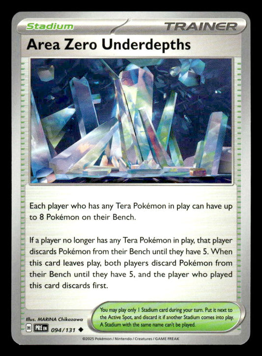 SV: Prismatic Evolutions #094/131 Area Zero Underdepths Uncommon