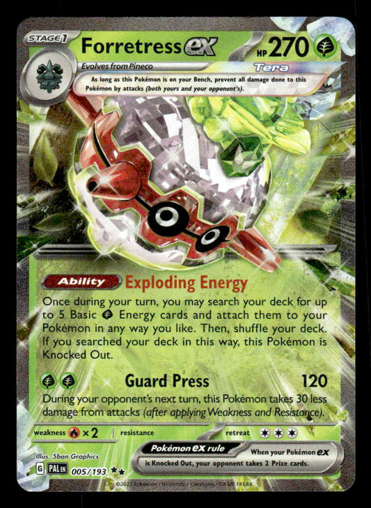 SV2: Paldea Evolved Forretress ex 005/193 Double Rare