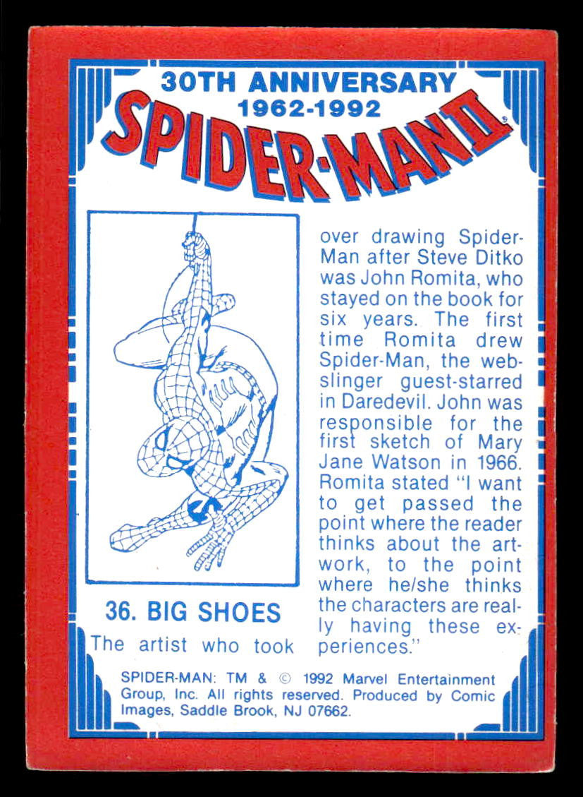1992 Comic Images Spider-Man II: 30th Anniversary 1962-1992 #36 Big Shoes