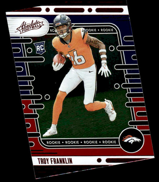 2024 Panini Absolute #178 Troy Franklin Red and Blue