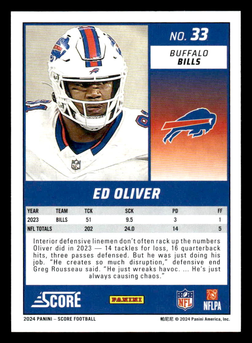 2024 Score #33 Ed Oliver