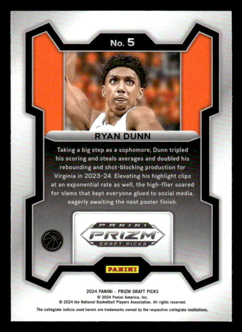 2024 Panini Prizm Draft Picks #5 Ryan Dunn