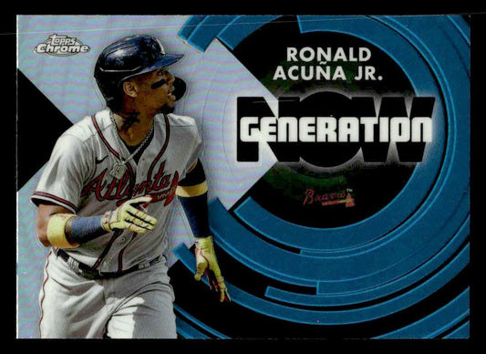 2022 Topps Chrome Update #GNC-8 Ronald Acuña Jr. Generation Now Chrome