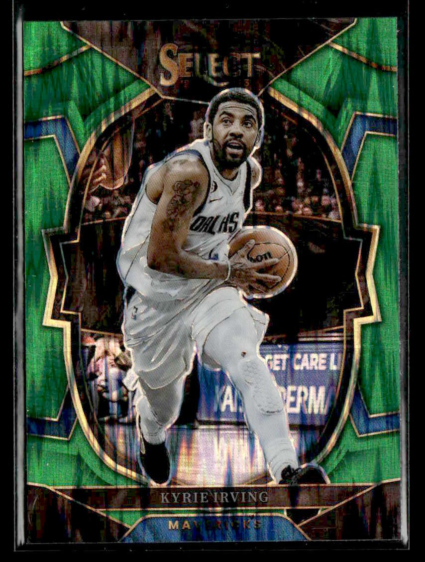 2022-23 Panini Select #30 Kyrie Irving Green Shock Prizms